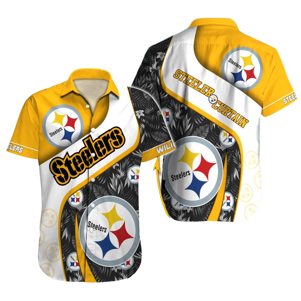 Pittsburgh Steelers Hawaiian Shirt NFL Football Custom Hawaiian Shirt for Men Women Gift For Fans