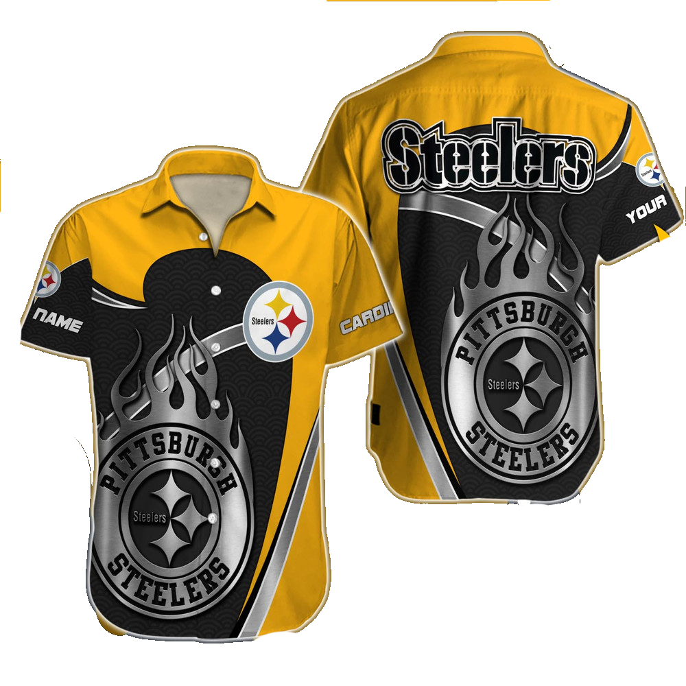 Pittsburgh Steelers Hawaiian Shirt NFL Football Custom Hawaiian Shirt for Men Women Gift For Fans