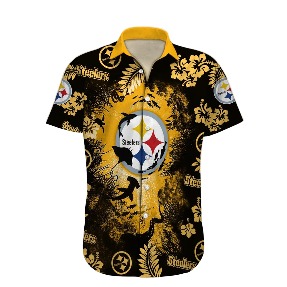 Pittsburgh Steelers Hawaiian Shirt NFL Football Custom Hawaiian Shirt for Men Women Gift For Fans