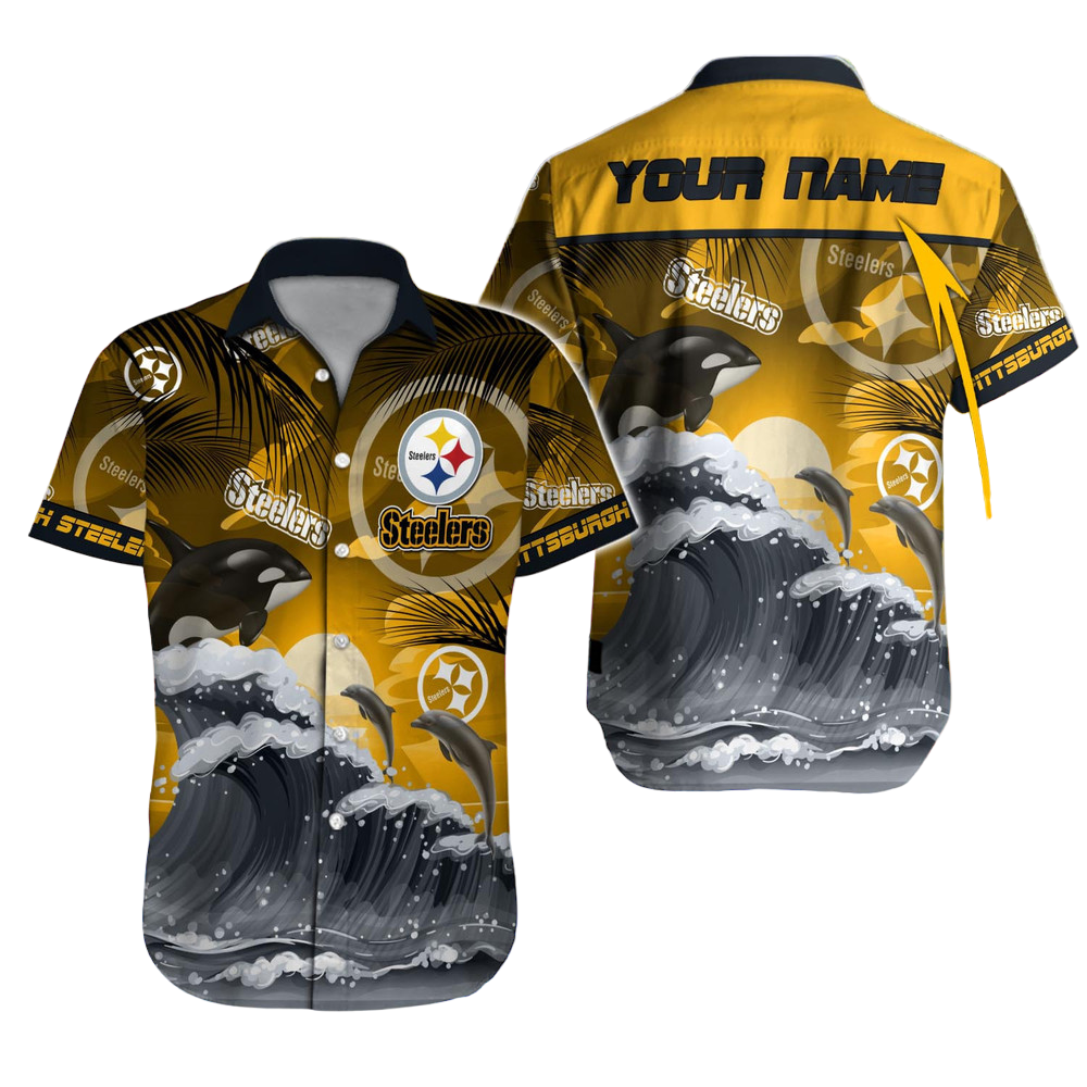 Pittsburgh Steelers Hawaiian Shirt NFL Football Custom Hawaiian Shirt for Men Women Gift For Fans