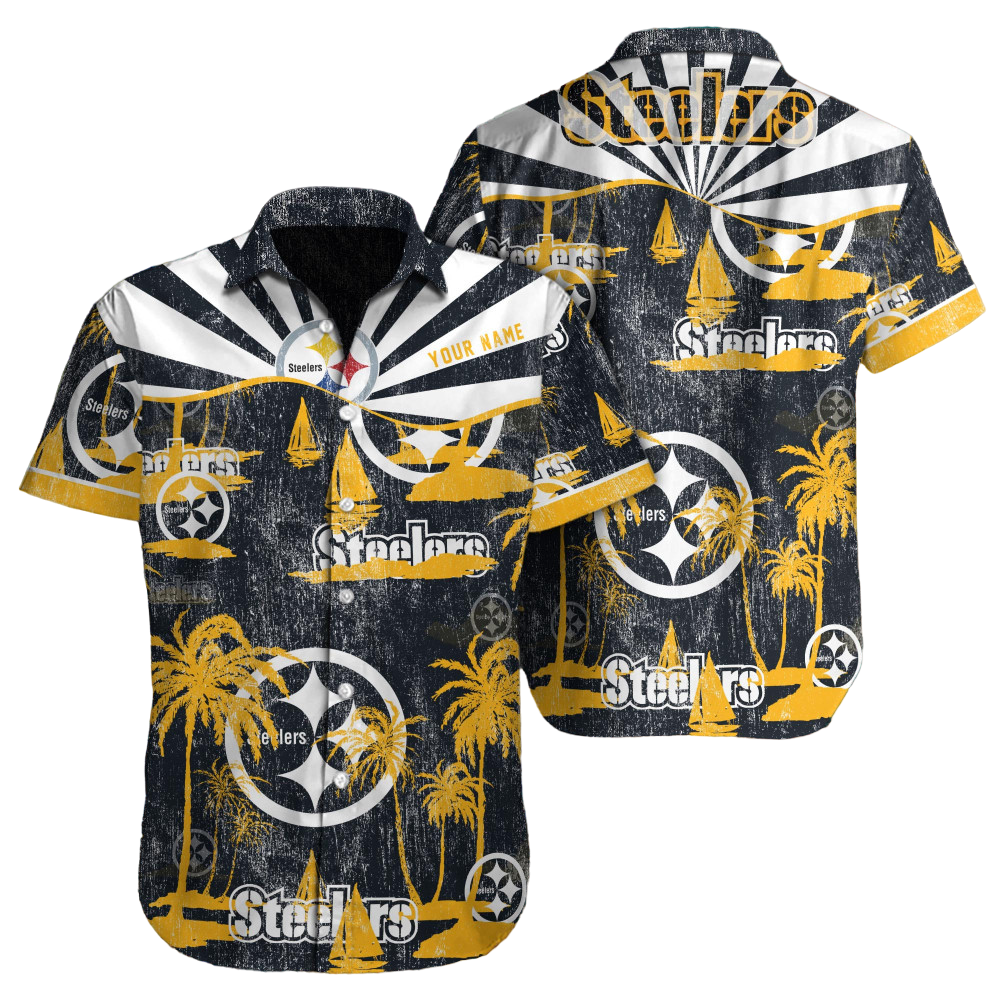 Pittsburgh Steelers Hawaiian Shirt NFL Football Custom Hawaiian Shirt for Men Women Gift For Fans