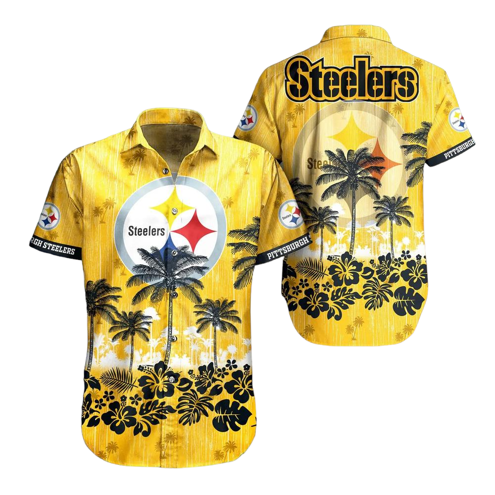 Pittsburgh Steelers NFL Hawaii Graphic Tropical Pattern Style Summer Hawaiian Shirt