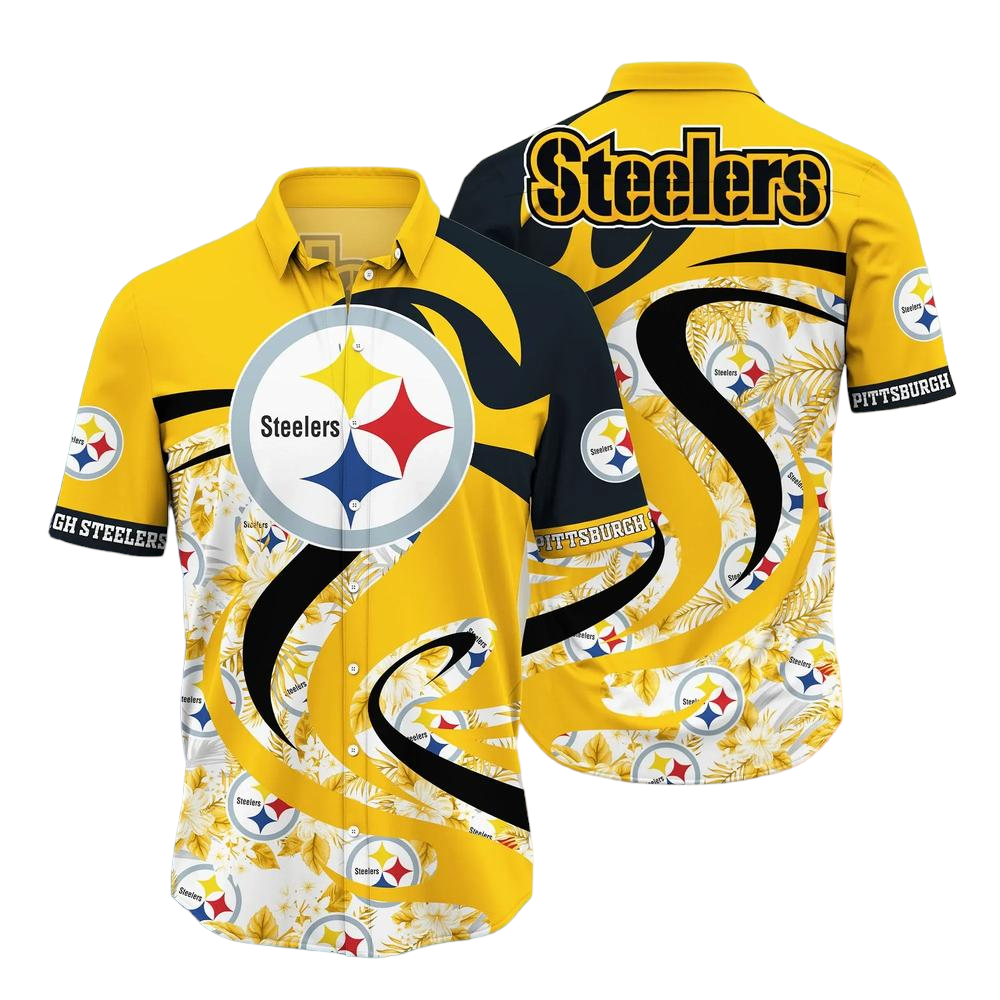 Pittsburgh Steelers NFL Hawaii Shirt Tropical Pattern Graphic This Summer Gift For Fan NFL