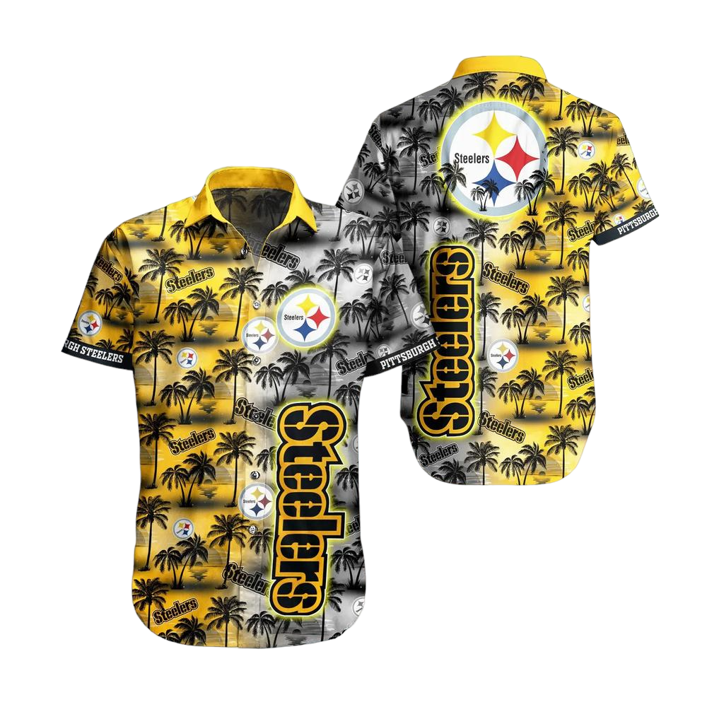 Pittsburgh Steelers NFL Hawaiian Shirt And Shirt Tropical Pattern Summer For Football NFL Fans