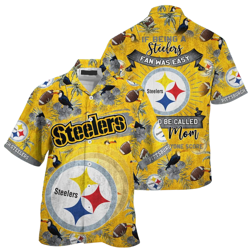 Pittsburgh Steelers NFL Hawaiian Shirt Being A Steelers Beach Shirt This For Summer Mom Lets Everyone Score