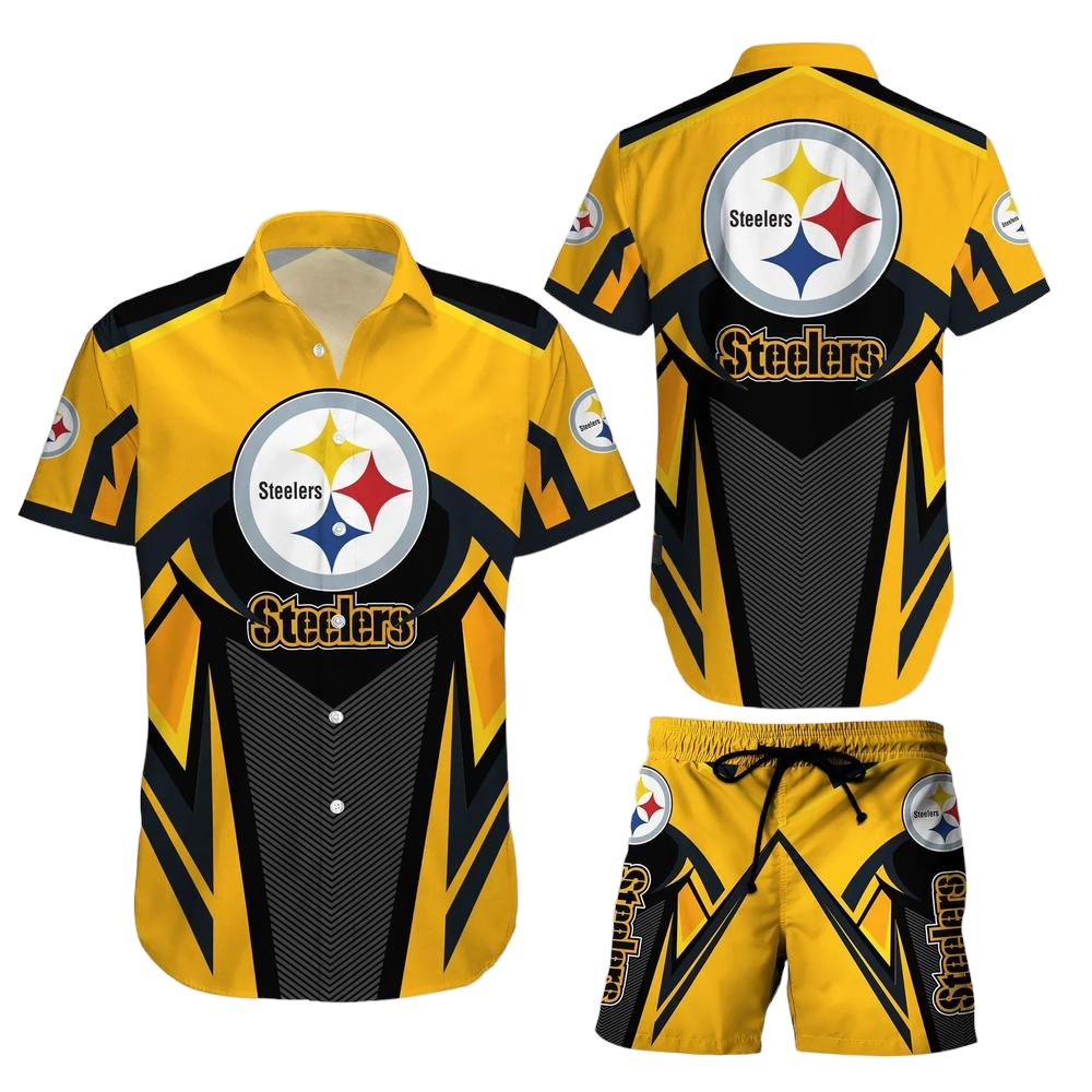 Pittsburgh Steelers NFL Hawaiian Shirt And Short Best Gift For Football NFL Fans