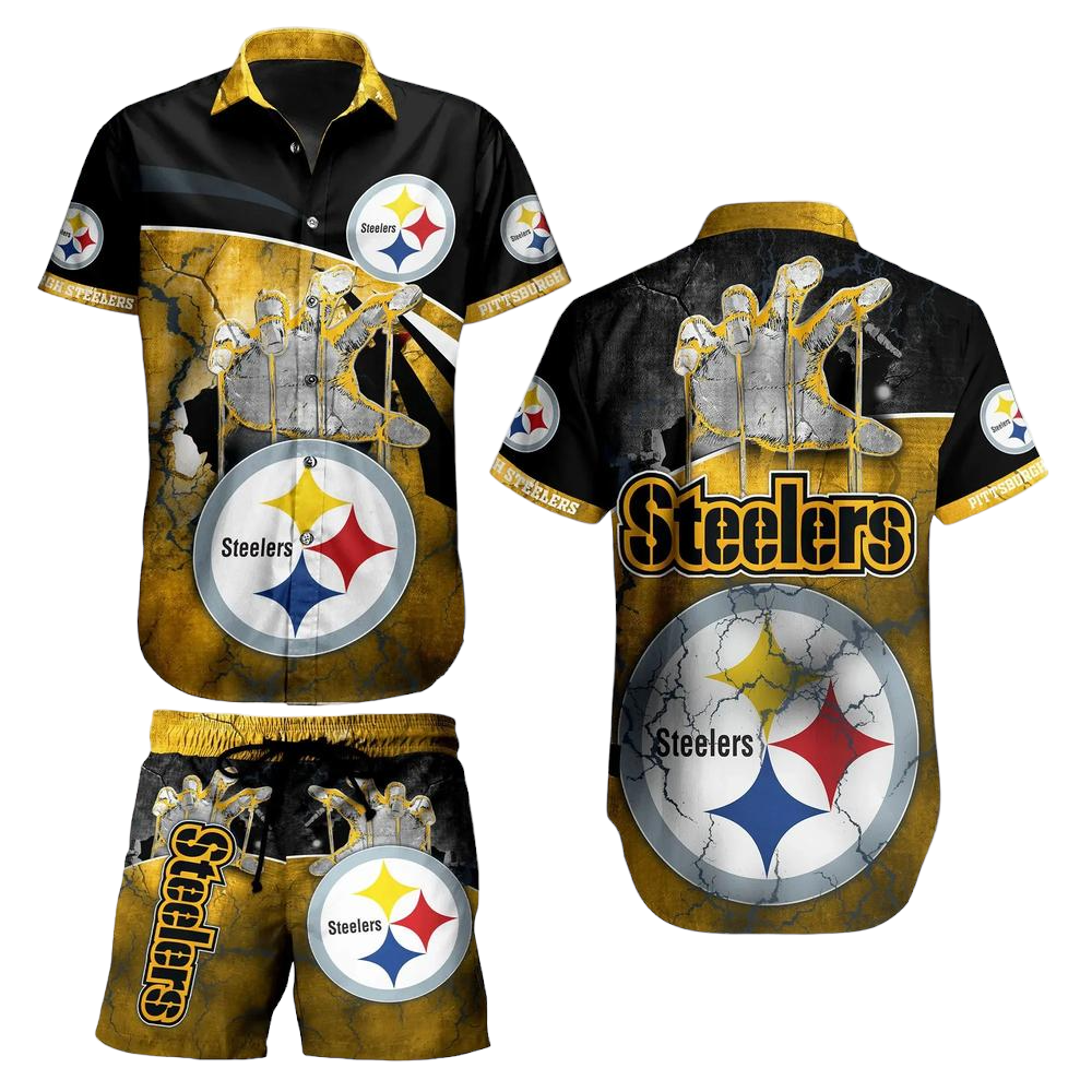 Pittsburgh Steelers NFL Hawaiian Shirt And Short Style Summer Luzgear Store