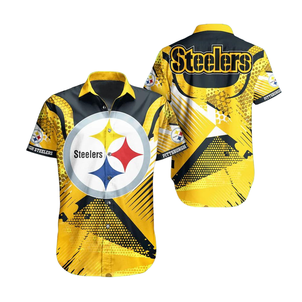 Pittsburgh Steelers NFL Hawaiian Shirt Summer Short Sleeve Button Down Shirt Perfect Gift For Big Fans