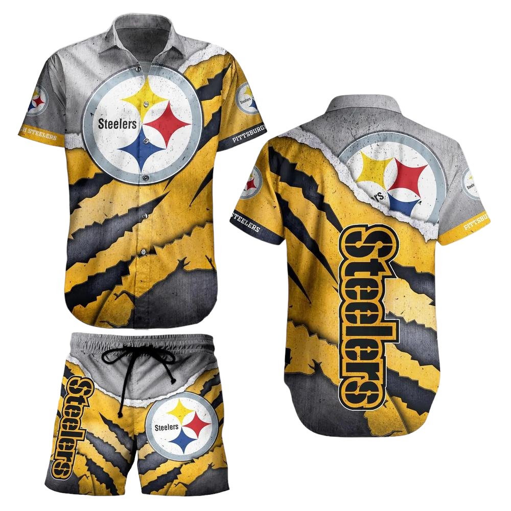 Pittsburgh Steelers NFL Hawaiian Shirt And Short Summer Vintage Beach Shirt For Your Loved Ones