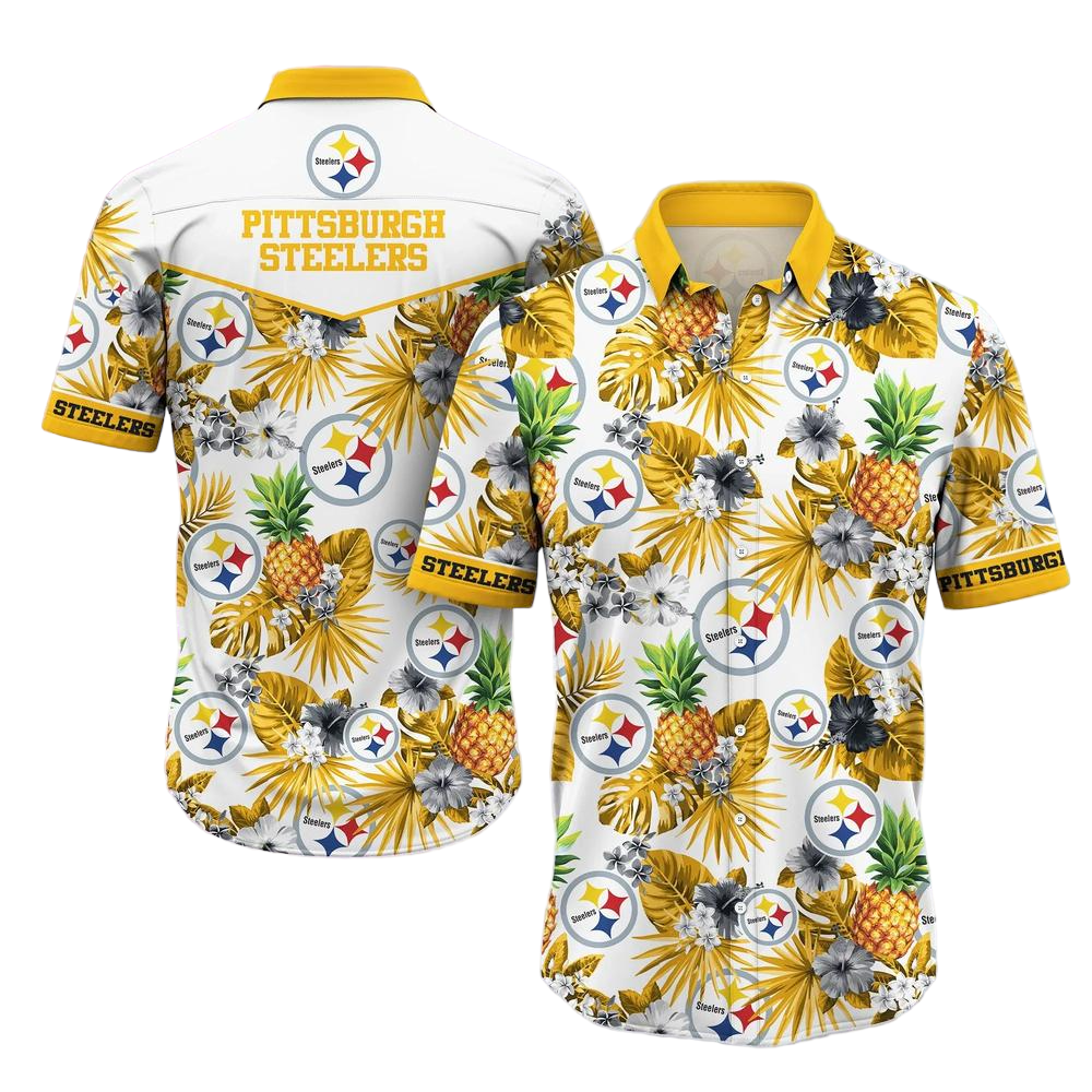 Pittsburgh Steelers NFL Hawaiian Shirt Tropical Pattern Graphic Hawaii Shirt For Fan Ever