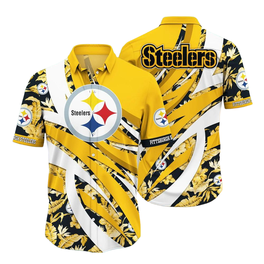 Pittsburgh Steelers NFL Hawaiian Shirt Tropical Pattern New Trend Summer For Sports Football Fans