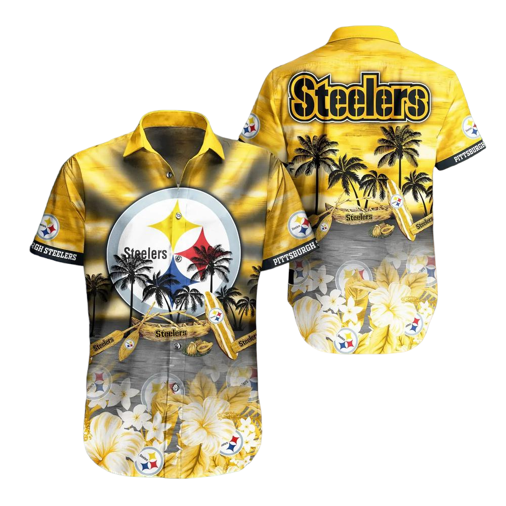 Pittsburgh Steelers NFL Hawaiian Shirt Tropical Pattern Summer For NFL Football Fans