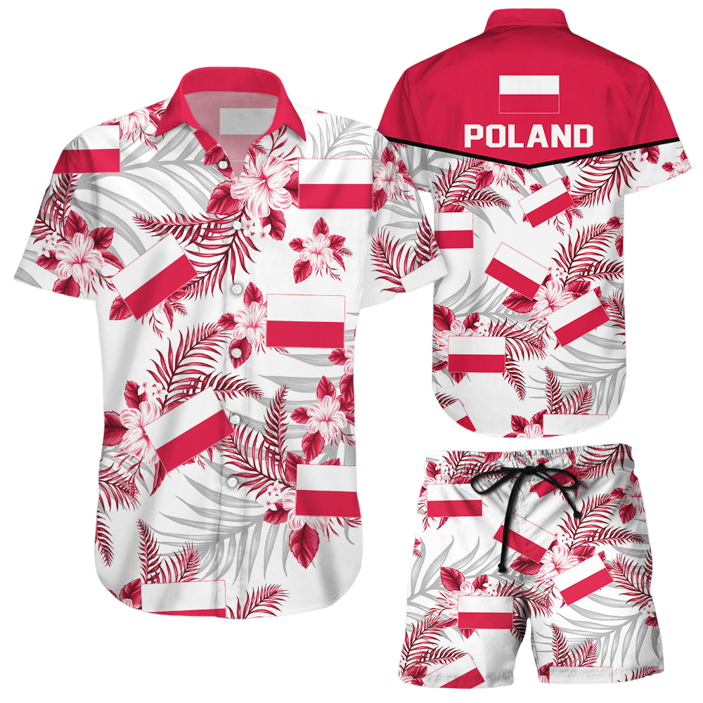 Poland National Soccer Team Qatar World Cup 2022 Season Winter World Cup 3D Hawaiian Shirt