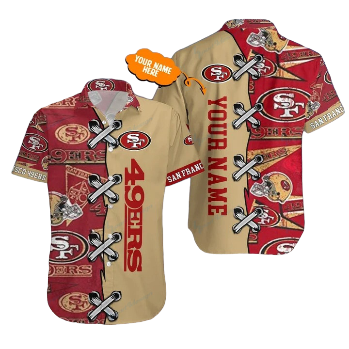 San Francisco 49Ers Personalized Hawaiian Shirt Aloha Shirt for Men Women & Shorts Bg193