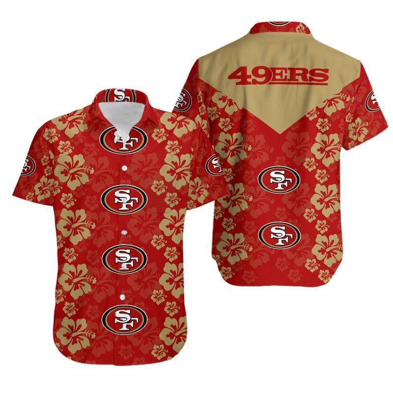 San Francisco 49ers Flowers Hawaii Shirt for Men Women