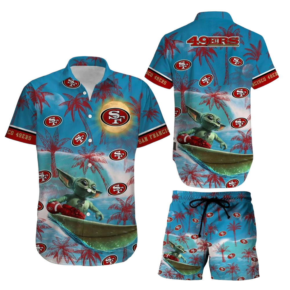 San Francisco 49ers Footbal NFL Baby Yoda Hawaiian Shirt And Short Style Summer Gift For Men Women