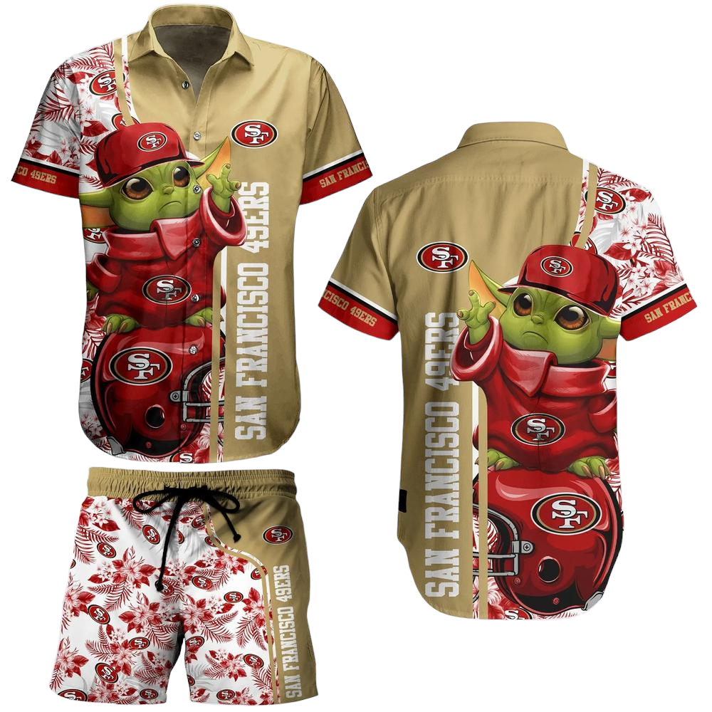 San Francisco 49ers Football NFL Baby Yoda Hawaiian Shirt And Short New Collection Summer Perfect Gift For Fan