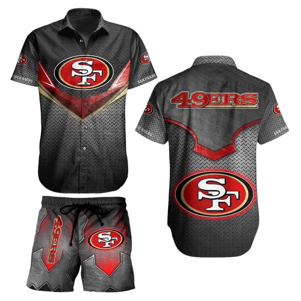 San Francisco 49ers NFL Football Hawaiian Shirt And Short Beach Shirt Short Style For Big Fans