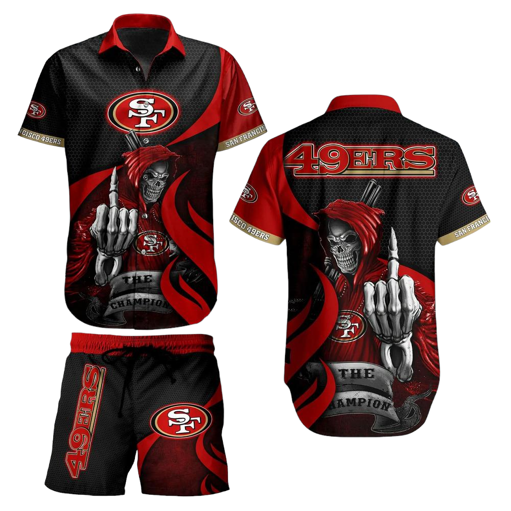 San Francisco 49ers NFL Football Hawaiian Shirt And Short Graphic Summer The Champion Gift For Men Women