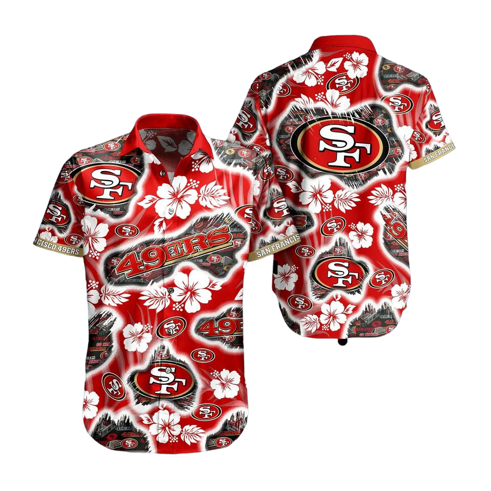 San Francisco 49ers NFL Hawaii Shirt Graphic Floral Printed This Summer Beach Shirt For Fans