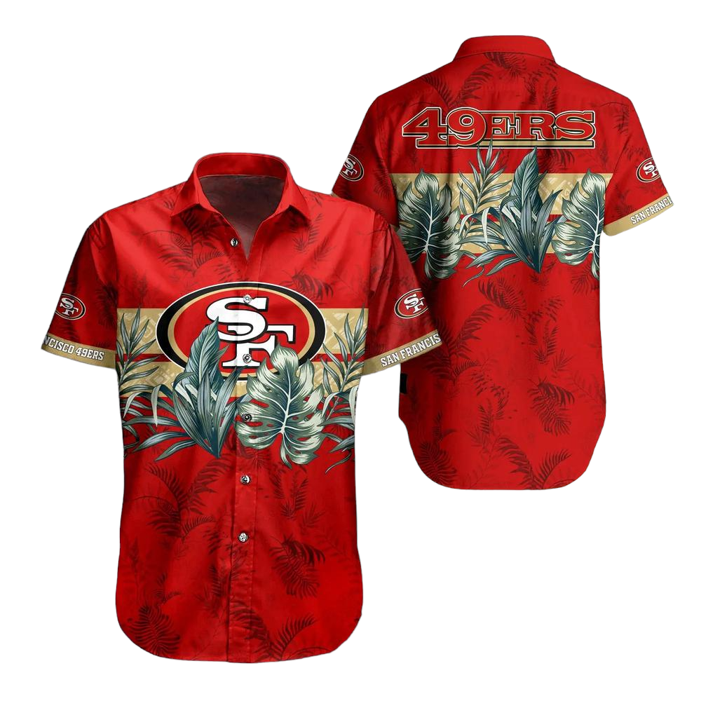 San Francisco 49ers NFL Hawaiian Shirt Tropical Pattern Graphic Gift For Fan NFL Enthusiast