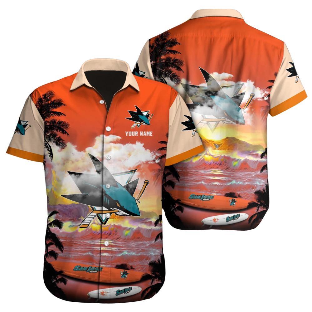 San Jose Sharks NHL Custom Hawaii Shirt  for Men Women Gift for Fans