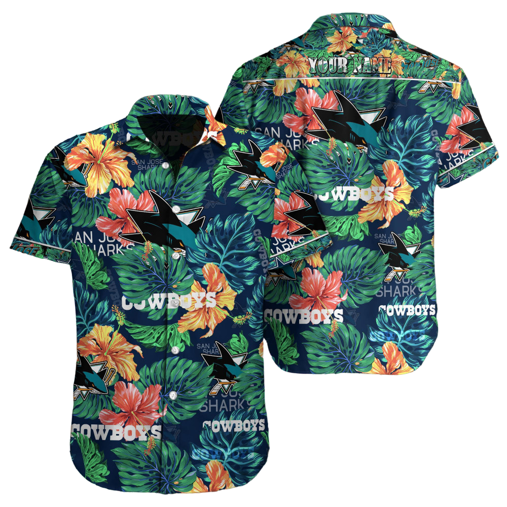 San Jose Sharks NHL Custom Hawaiian shirt for Men Women Gift for Fans