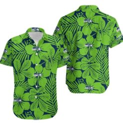 Seattle Seahawks Flower Hawaii Shirt for Men Women