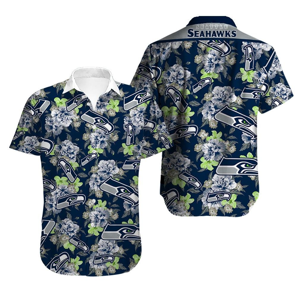 Seattle Seahawks Hawaiian Shirt Aloha Shirt for Men Women Best Gift For Fans