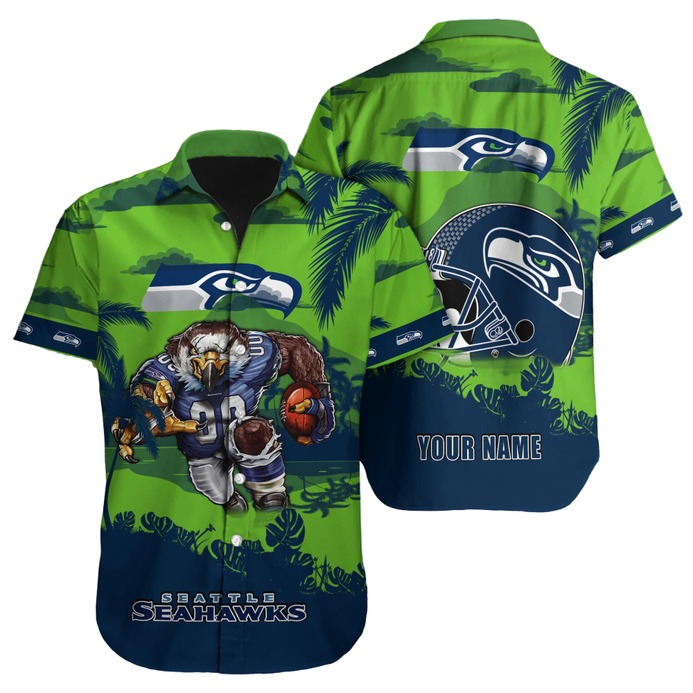 Seattle Seahawks Hawaiian Shirt NFL Football Custom Hawaiian Shirt for Men Women Gift For Fans