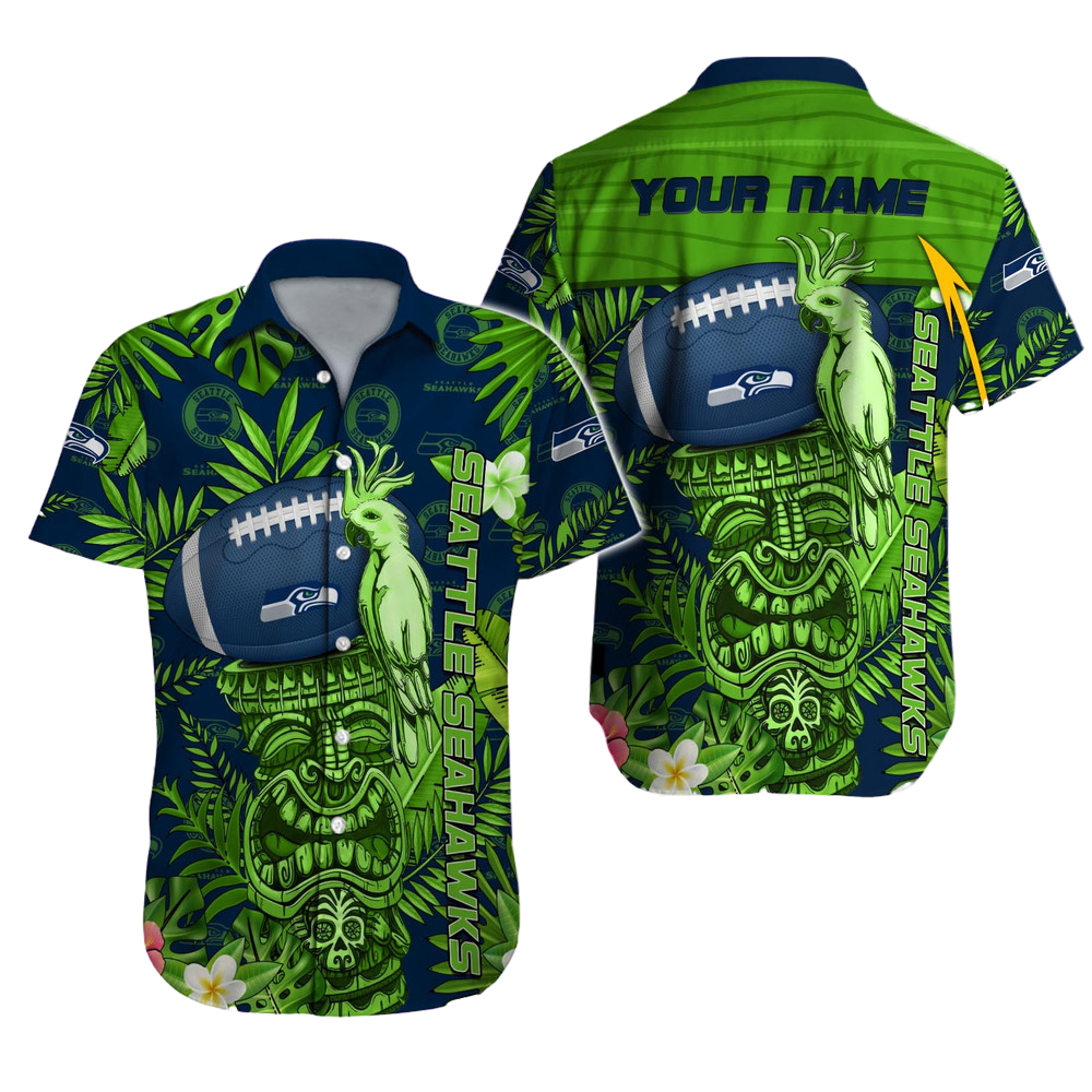Seattle Seahawks Hawaiian Shirt NFL Football Custom Hawaiian Shirt for Men Women Gift For Fans