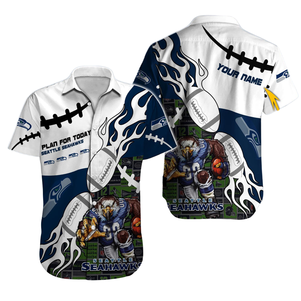 Seattle Seahawks Hawaiian Shirt NFL Football Custom Hawaiian Shirt for Men Women Gift For Fans