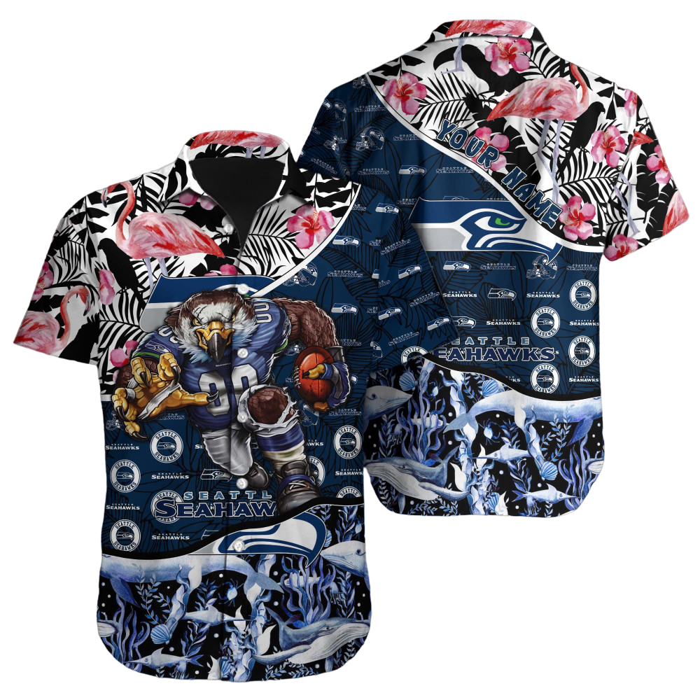 Seattle Seahawks Hawaiian Shirt NFL Football Custom Hawaiian Shirt for Men Women Gift For Fans