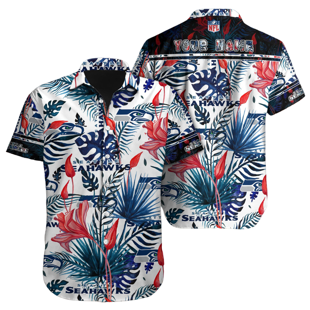 Seattle Seahawks Hawaiian Shirt NFL Football Custom Hawaiian Shirt for Men Women Gift For Fans