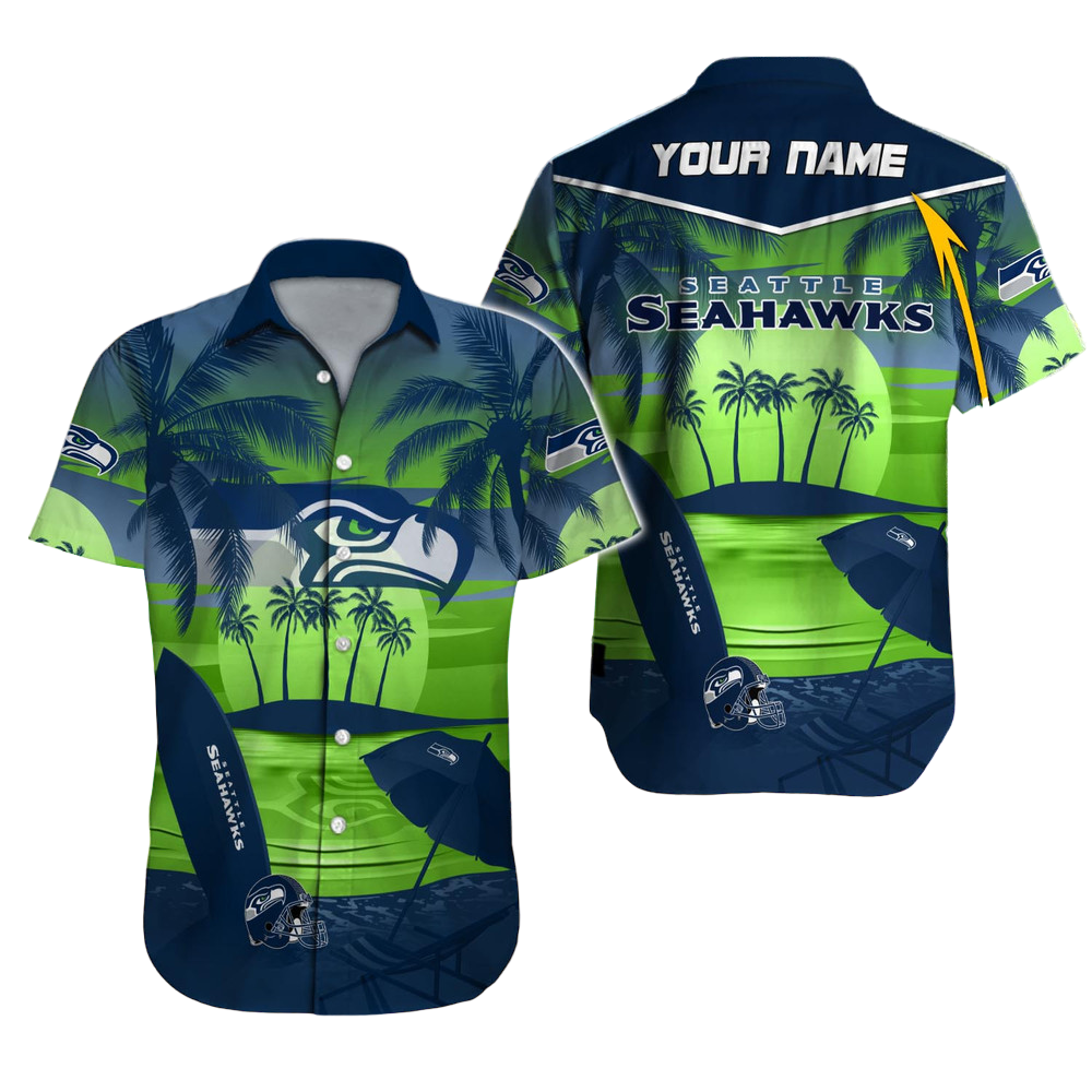 Seattle Seahawks Hawaiian Shirt NFL Football Custom Hawaiian Shirt for Men Women Gift For Fans