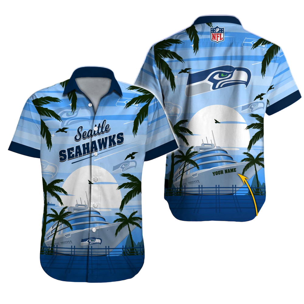 Seattle Seahawks Hawaiian Shirt NFL Football Custom Hawaiian Shirt for Men Women Gift For Fans