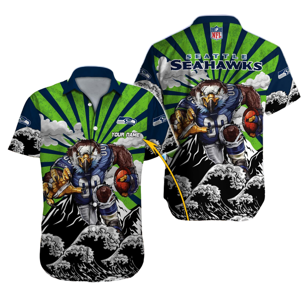 Seattle Seahawks Hawaiian Shirt NFL Football Custom Hawaiian Shirt for Men Women Gift For Fans