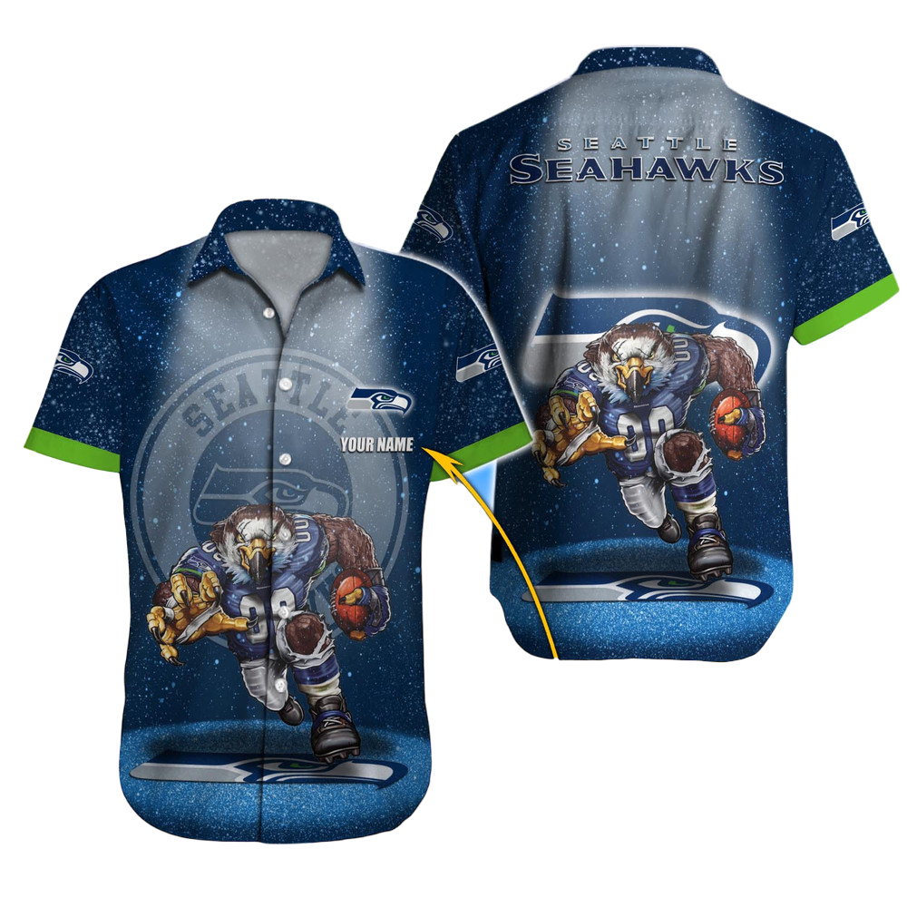 Seattle Seahawks Hawaiian Shirt NFL Football Custom Hawaiian Shirt for Men Women Gift For Fans