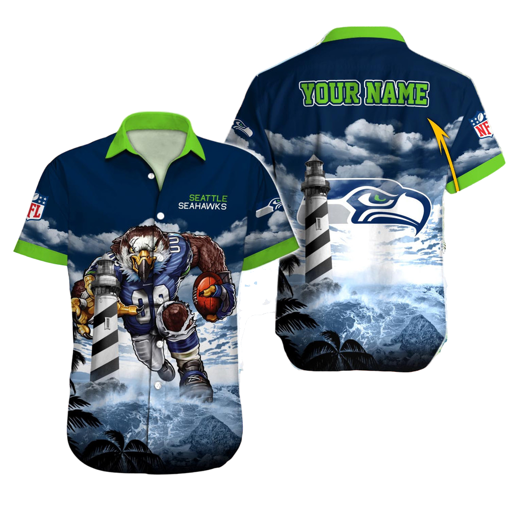 Seattle Seahawks Hawaiian Shirt NFL Football Custom Hawaiian Shirt for Men Women Gift For Fans