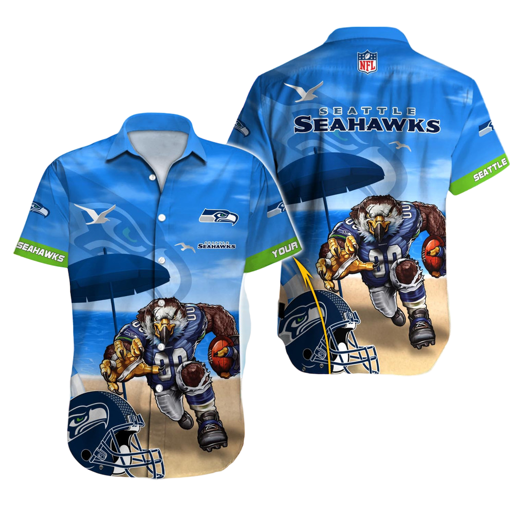 Seattle Seahawks Hawaiian Shirt NFL Football Custom Hawaiian Shirt for Men Women Gift For Fans