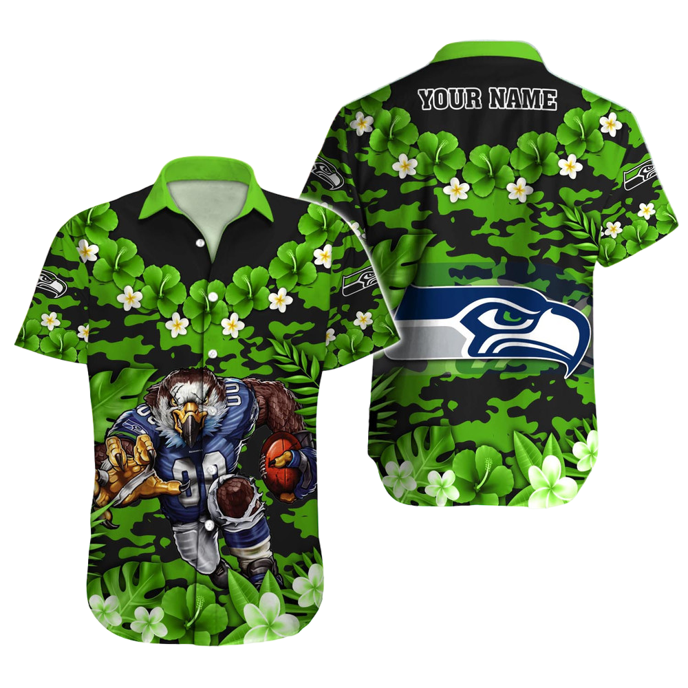 Seattle Seahawks Hawaiian Shirt NFL Football Custom Hawaiian Shirt for Men Women Gift For Fans