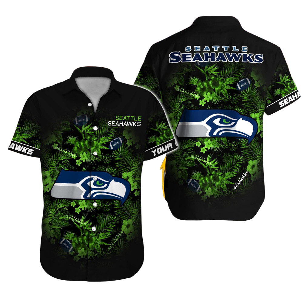 Seattle Seahawks Hawaiian Shirt NFL Football Custom Hawaiian Shirt for Men Women Gift For Fans