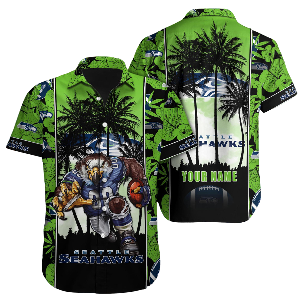 Seattle Seahawks Hawaiian Shirt NFL Football Custom Hawaiian Shirt for Men Women Gift For Fans