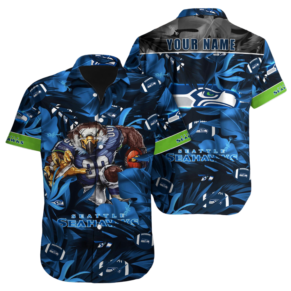 Seattle Seahawks Hawaiian Shirt NFL Football Custom Hawaiian Shirt for Men Women Gift For Fans