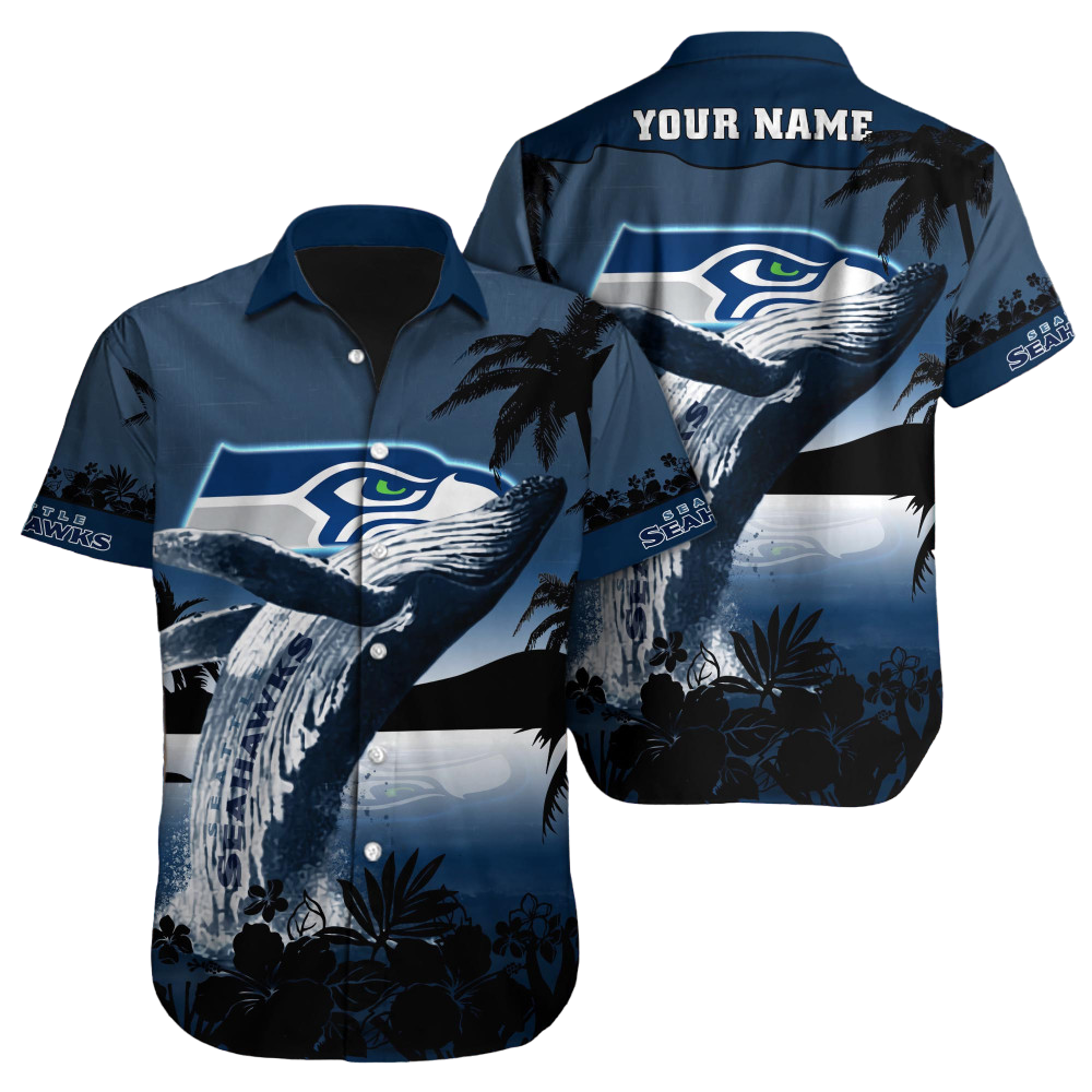 Seattle Seahawks Hawaiian Shirt NFL Football Custom Hawaiian Shirt for Men Women Gift For Fans