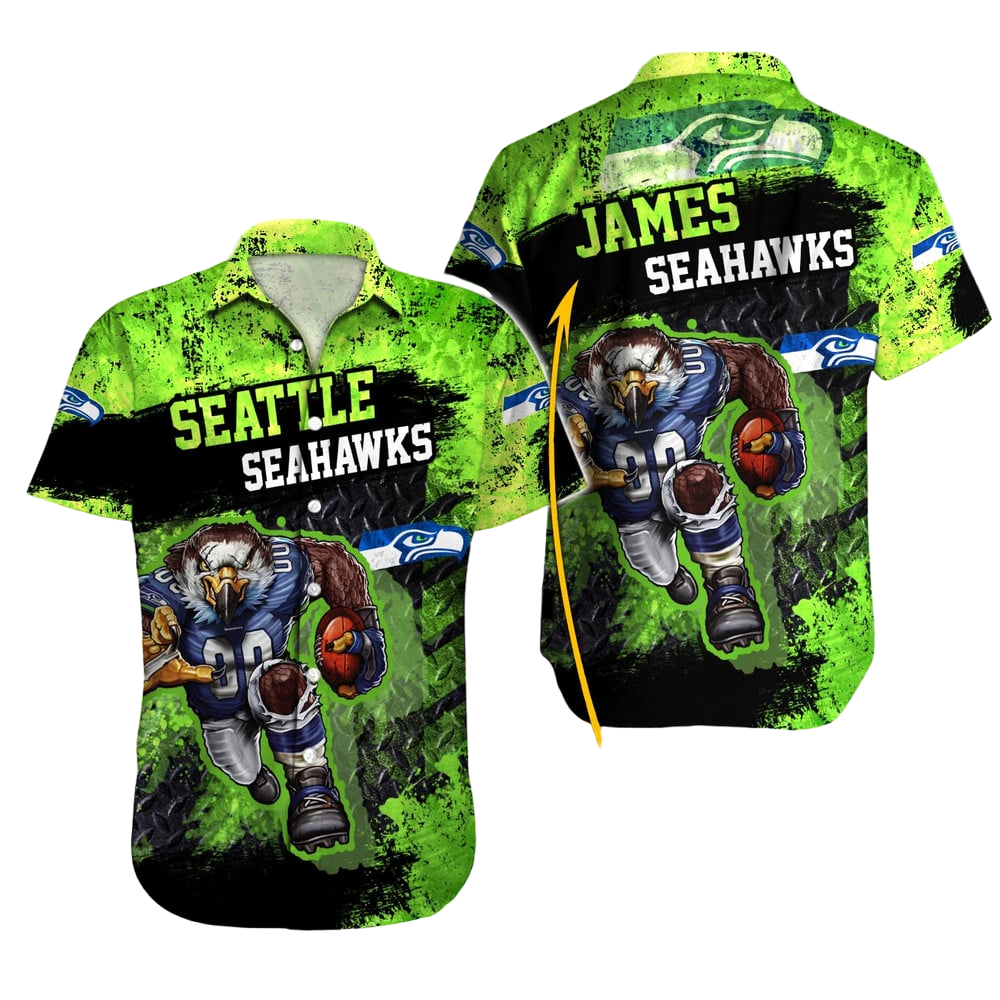 Seattle Seahawks Hawaiian Shirt NFL Football Custom Hawaiian Shirt for Men Women Gift For Fans