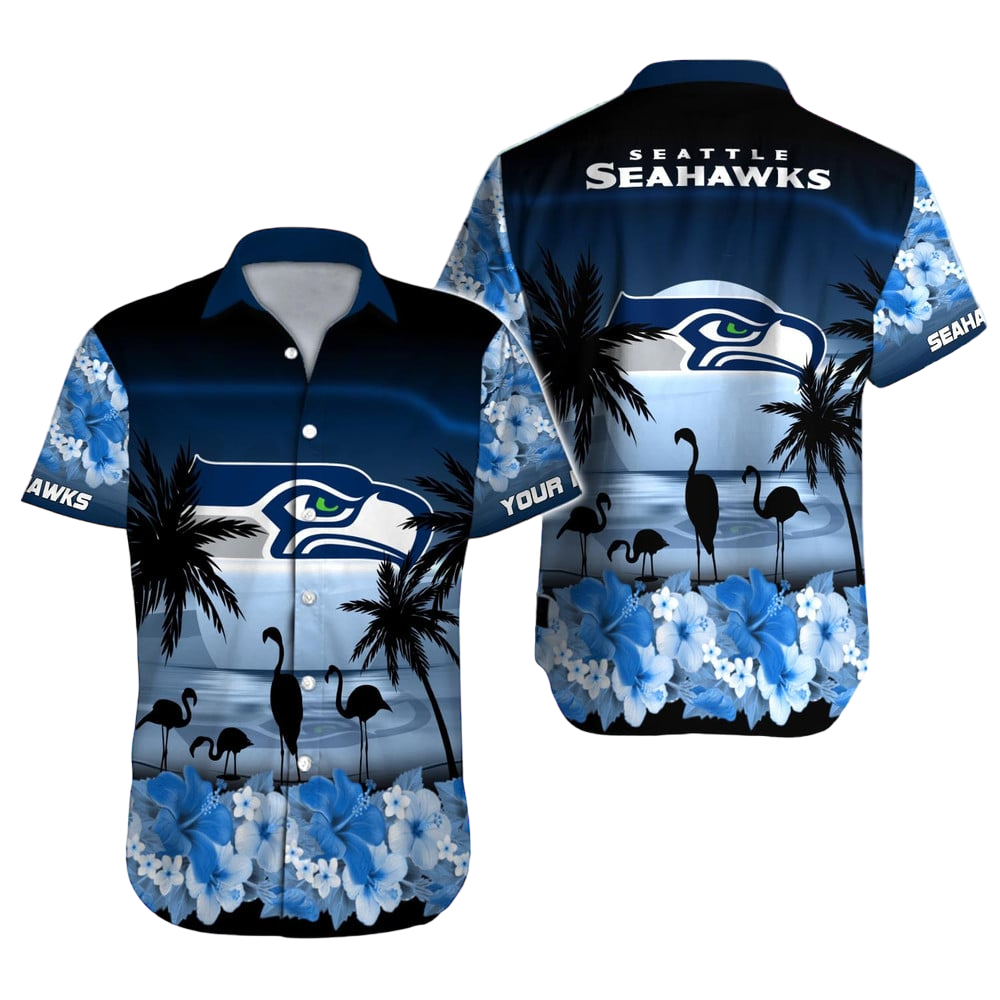 Seattle Seahawks Hawaiian Shirt NFL Football Custom Hawaiian Shirt for Men Women Gift For Fans