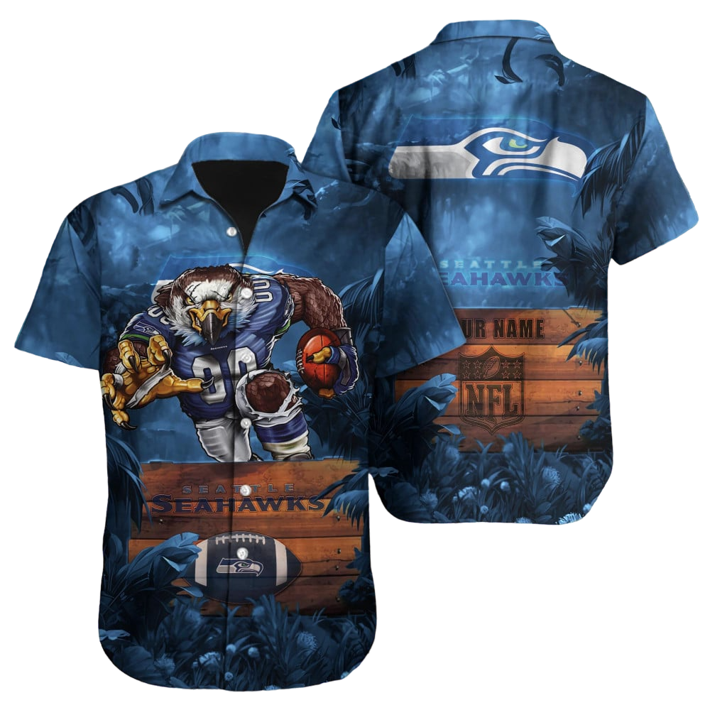 Seattle Seahawks Hawaiian Shirt NFL Football Custom Hawaiian Shirt for Men Women Gift For Fans