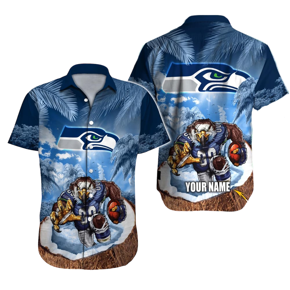 Seattle Seahawks Hawaiian Shirt NFL Football Custom Hawaiian Shirt for Men Women Gift For Fans