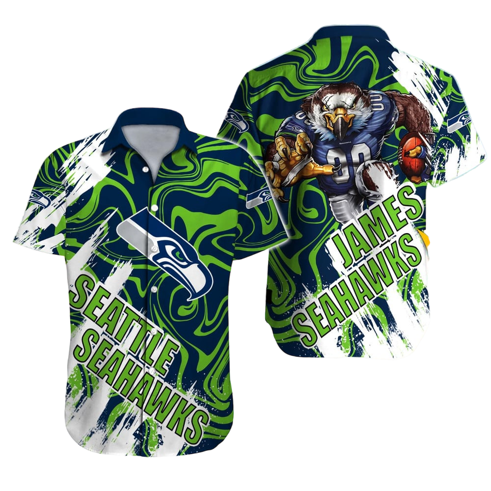 Seattle Seahawks Hawaiian Shirt NFL Football Custom Hawaiian Shirt for Men Women Gift For Fans